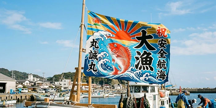 大漁旗とは？意味や由来を解説