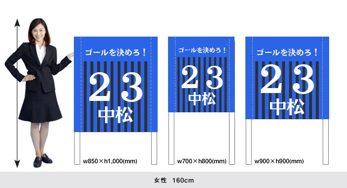 ゲートフラッグのサイズ