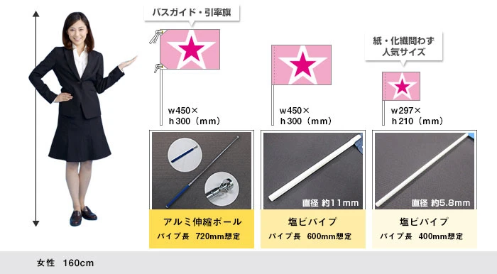 手旗のサイズ
