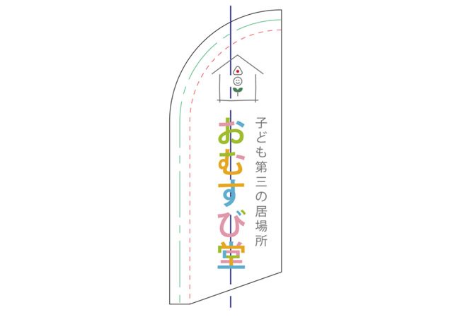 実績321社会福祉法人様の施設装飾用スウィングバナー デザインイメージ